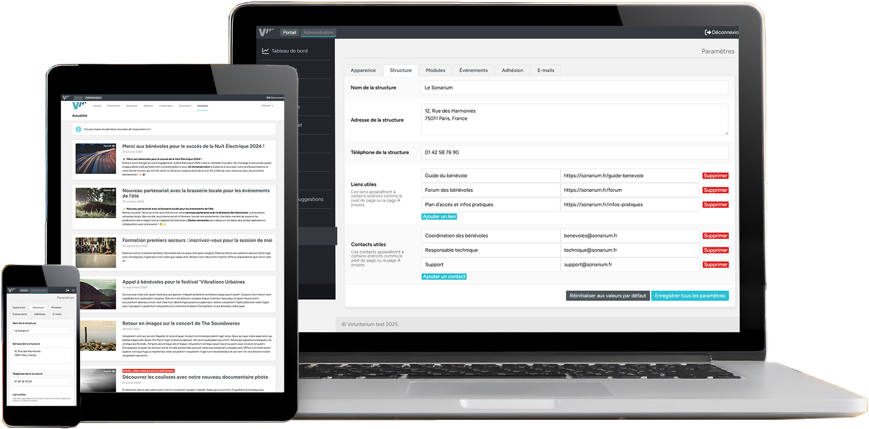 Tasks admin dashboard screenshot