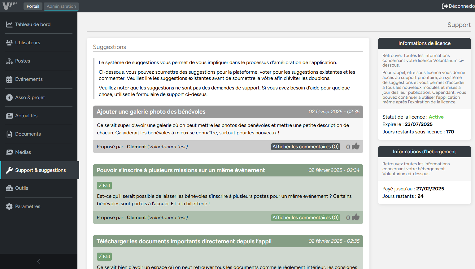 Tasks admin dashboard screenshot